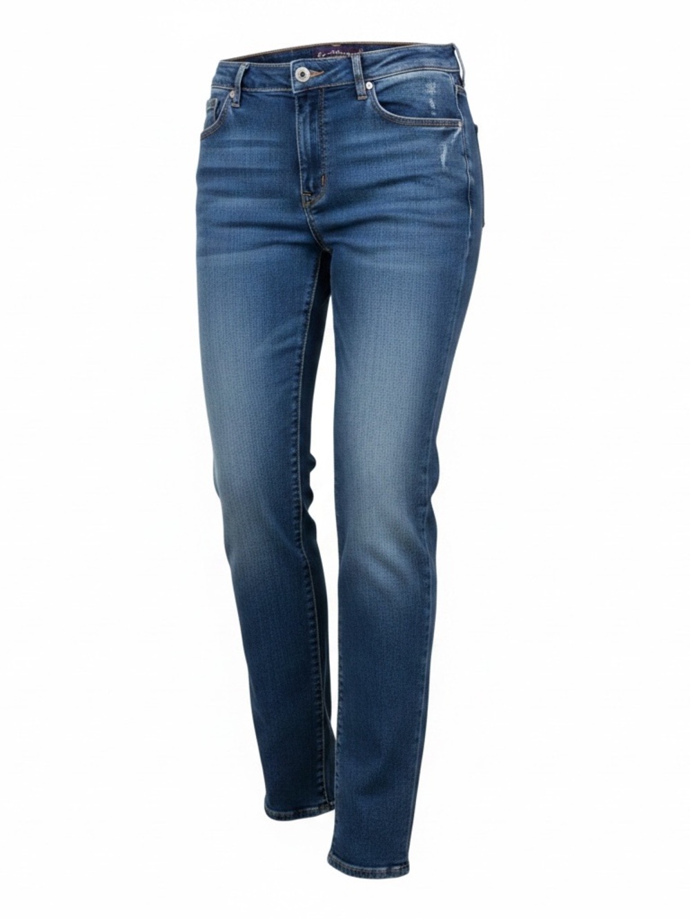 Gloria Vanderbilt Classic Straight-Leg Jeans in Dark Blue Wash